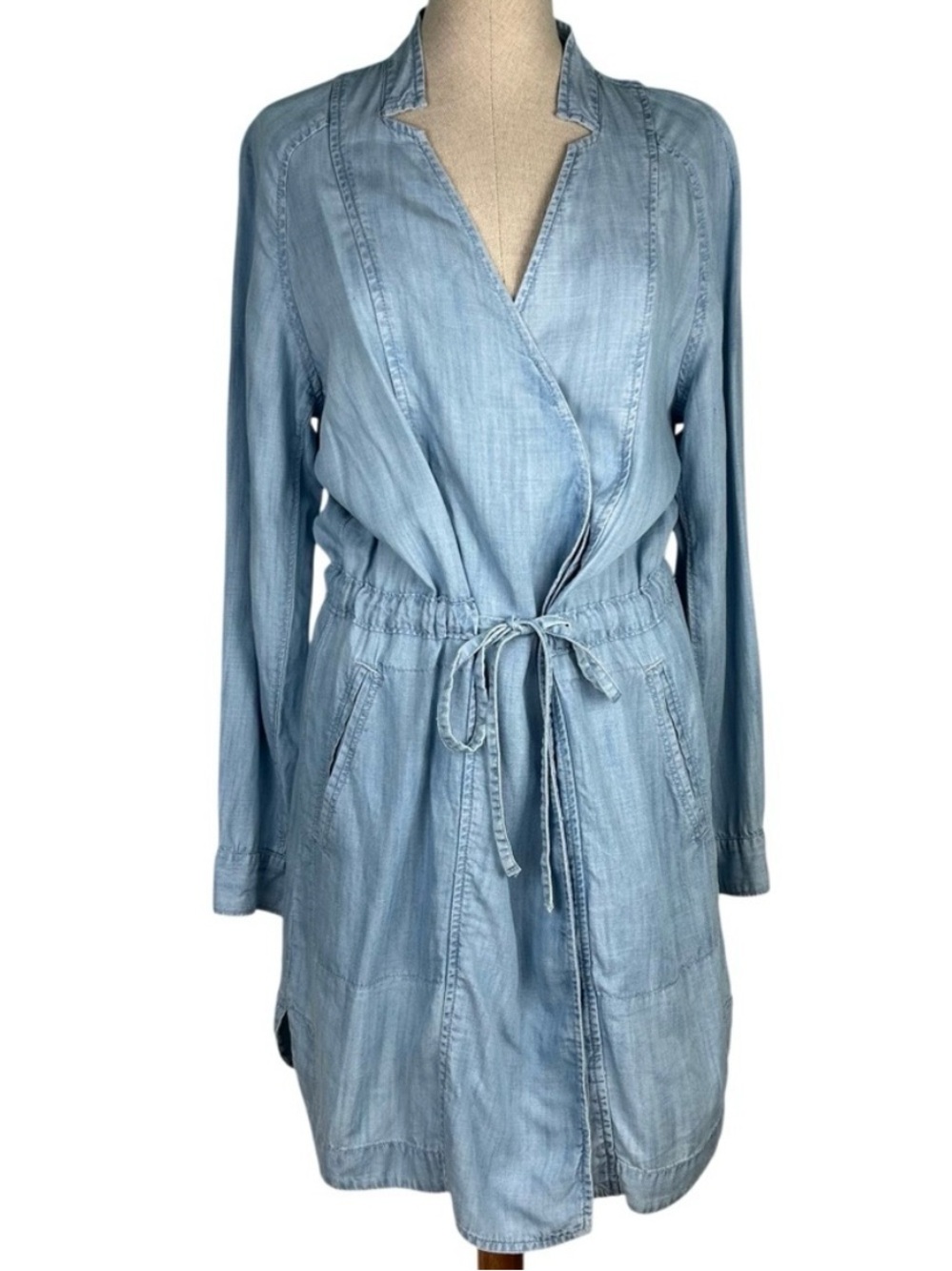 Lou & Grey Chambray Wrap Dress